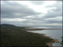 view along southern coast